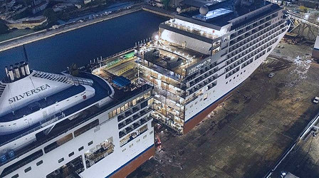 Silversea luxury cruise ship cut in half for massive 49-foot expansion |  Fox News